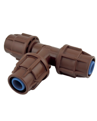 Тройник φ16 х φ16 х φ16 холендър кафяв